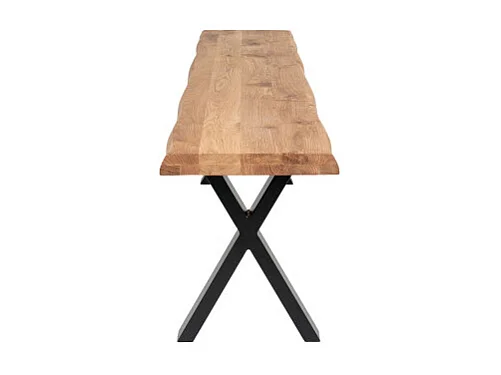 Toulon - Banc en bois avec pieds en X L180cm - Couleur - Bois clair