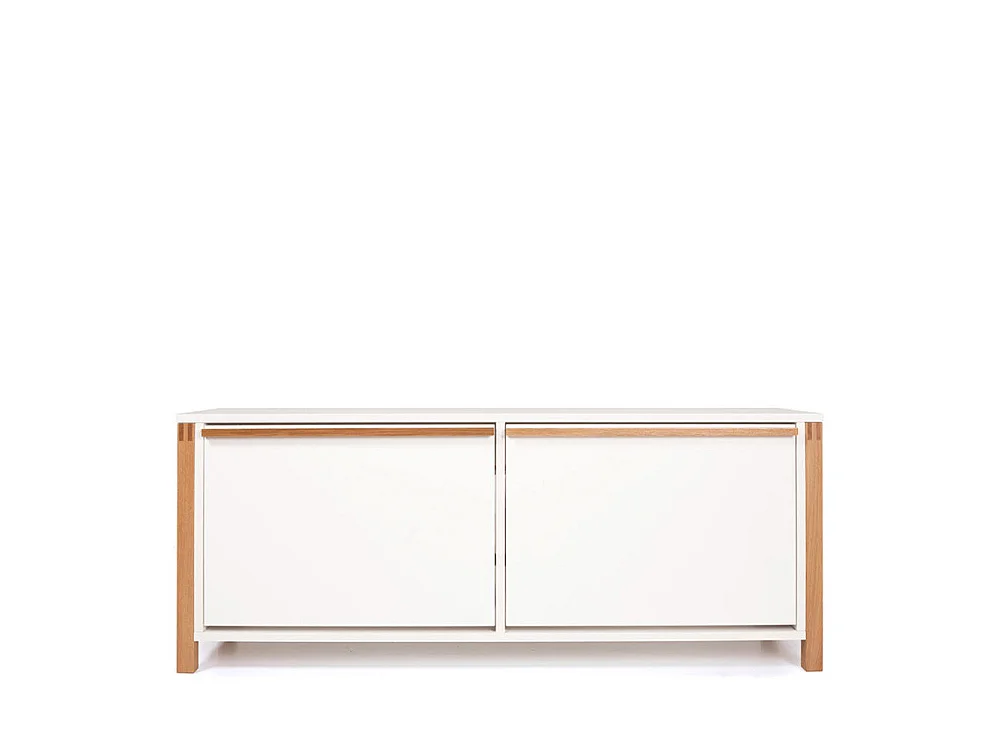 Northgate - Banc d'entrée avec rangement chaussures 2 portes - Blanc