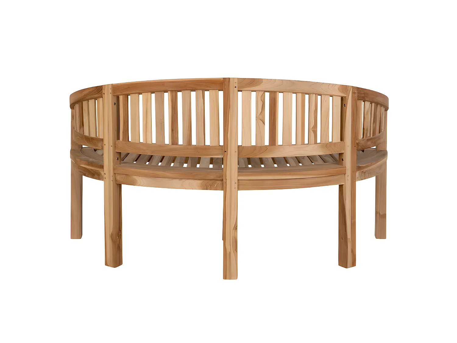 Boca - Banc de forme organique en teck L150cm : Couleur - Naturel