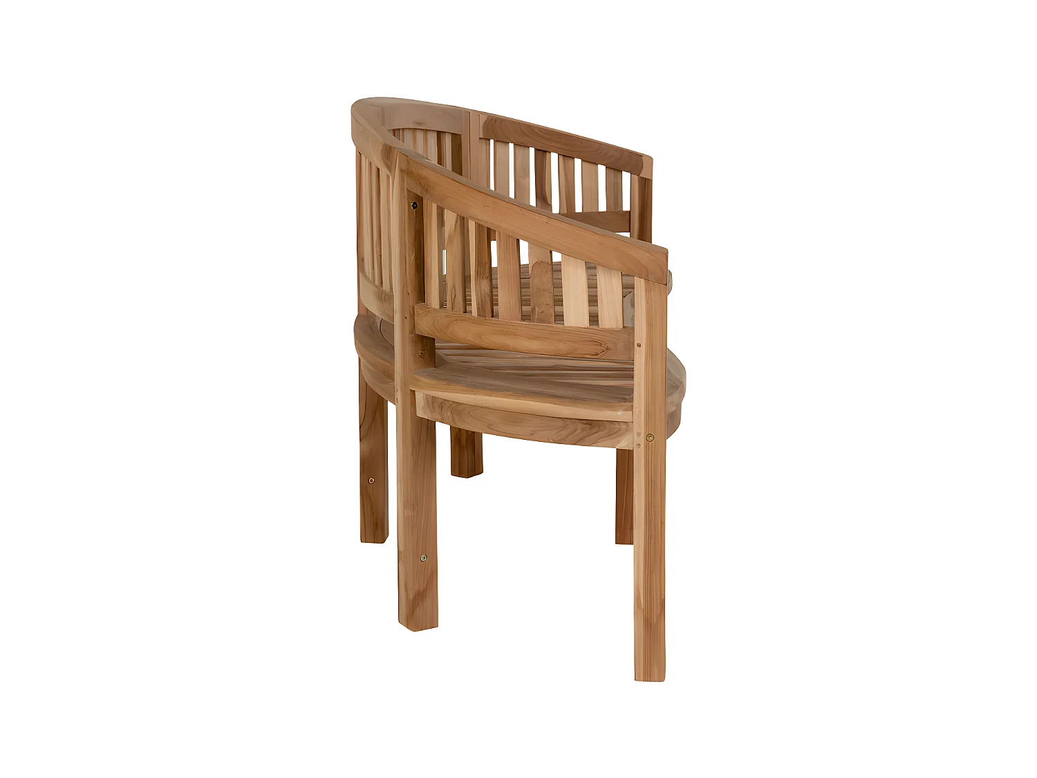 Boca - Banc de forme organique en teck L150cm : Couleur - Naturel