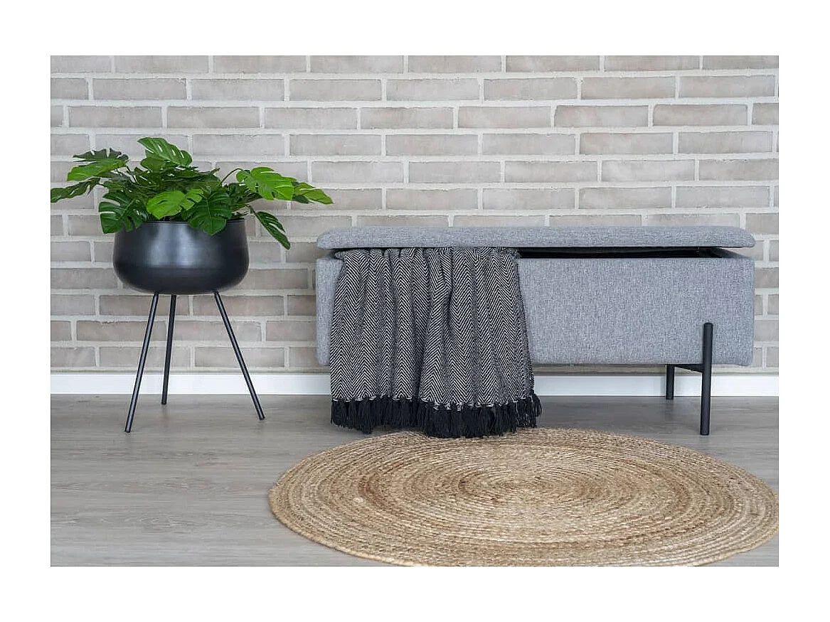 Banc avec rangement Luna Gris clair