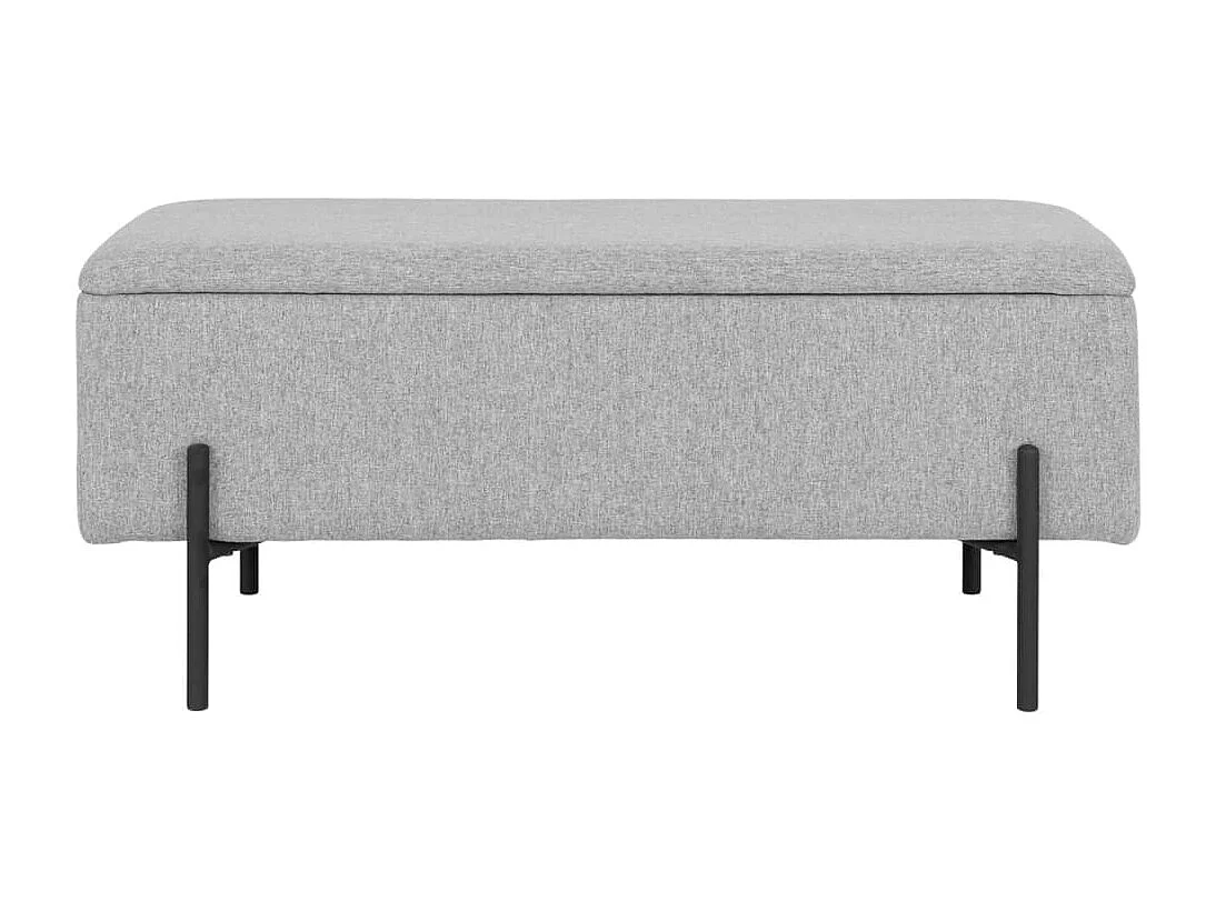 Banc avec rangement Luna Gris clair