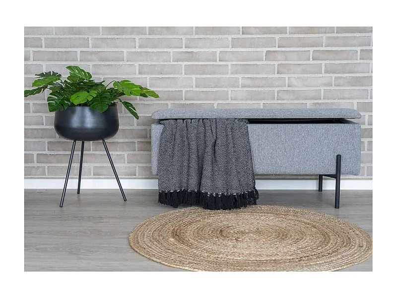 Banc avec rangement Luna Gris clair