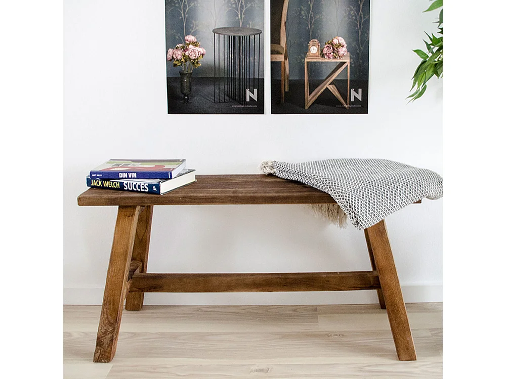 Barcelona - Banc en teck L90cm - Naturel