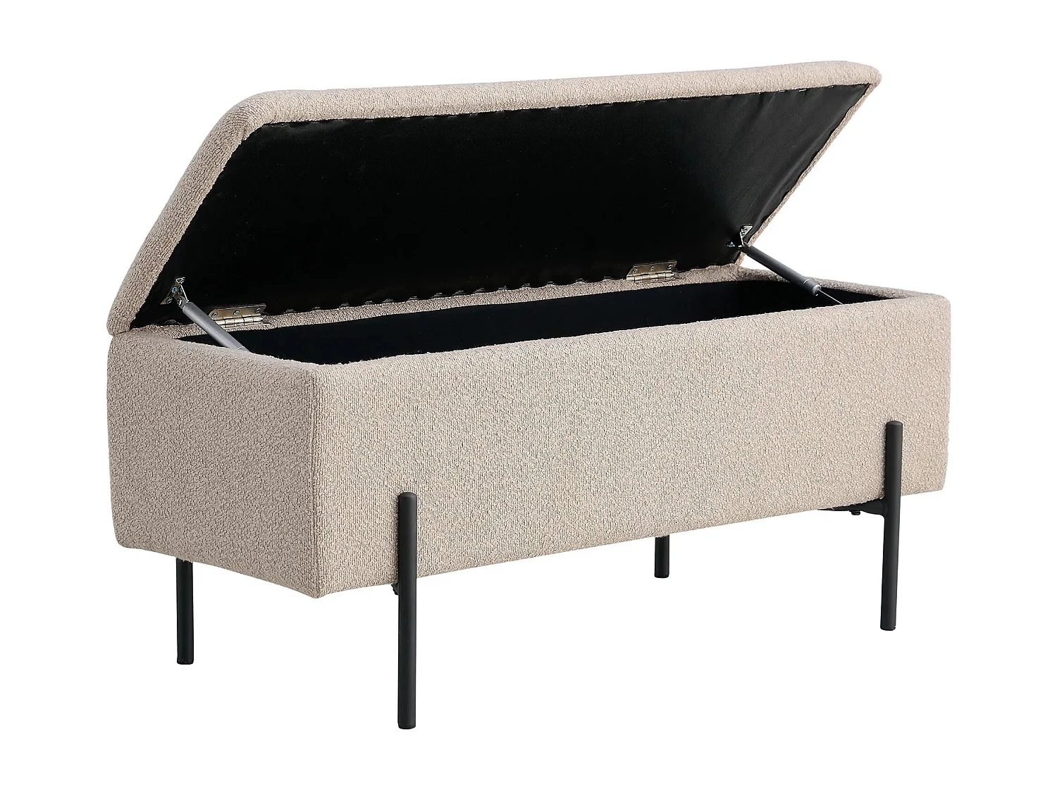 Banc avec rangement Luna Noir