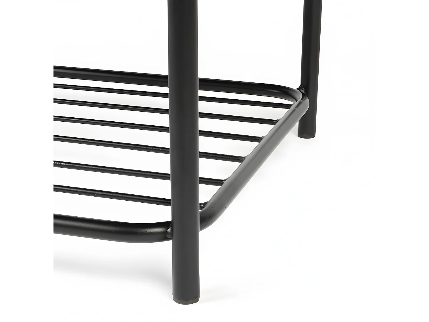 Milou - Banc en tissu et métal - Gris chiné