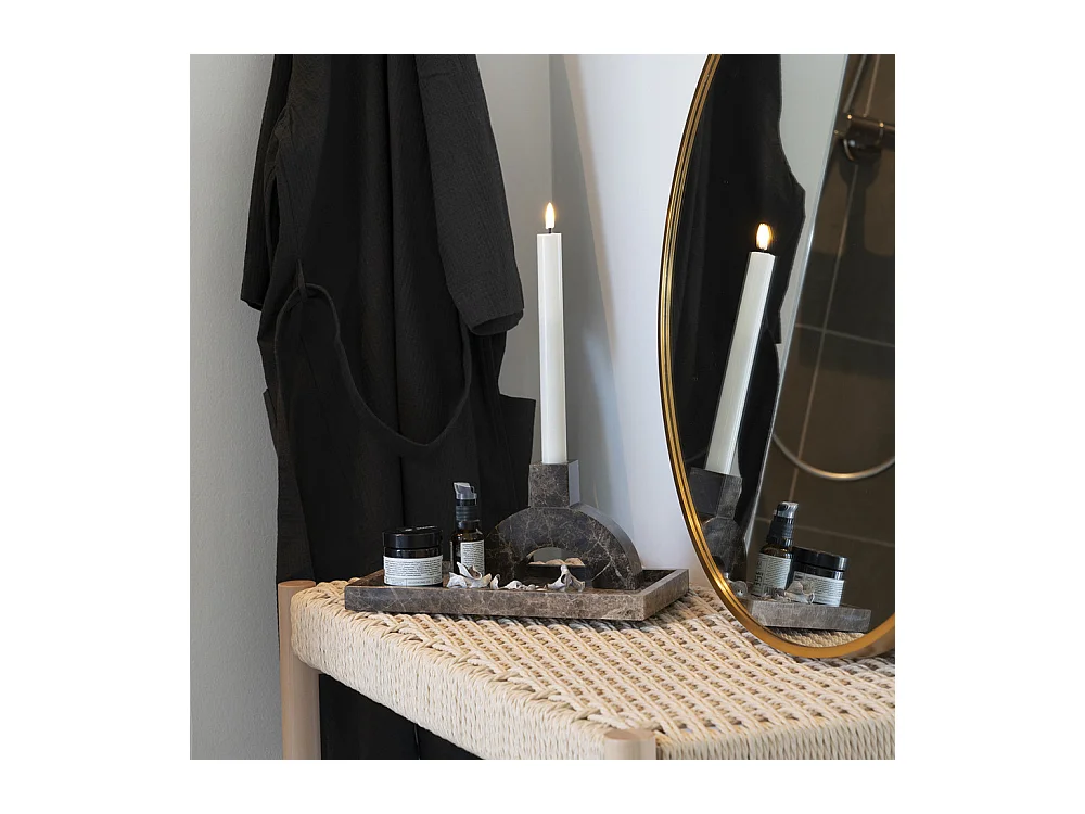 Abano - Banc en bois et corde tressée L80cm - Naturel