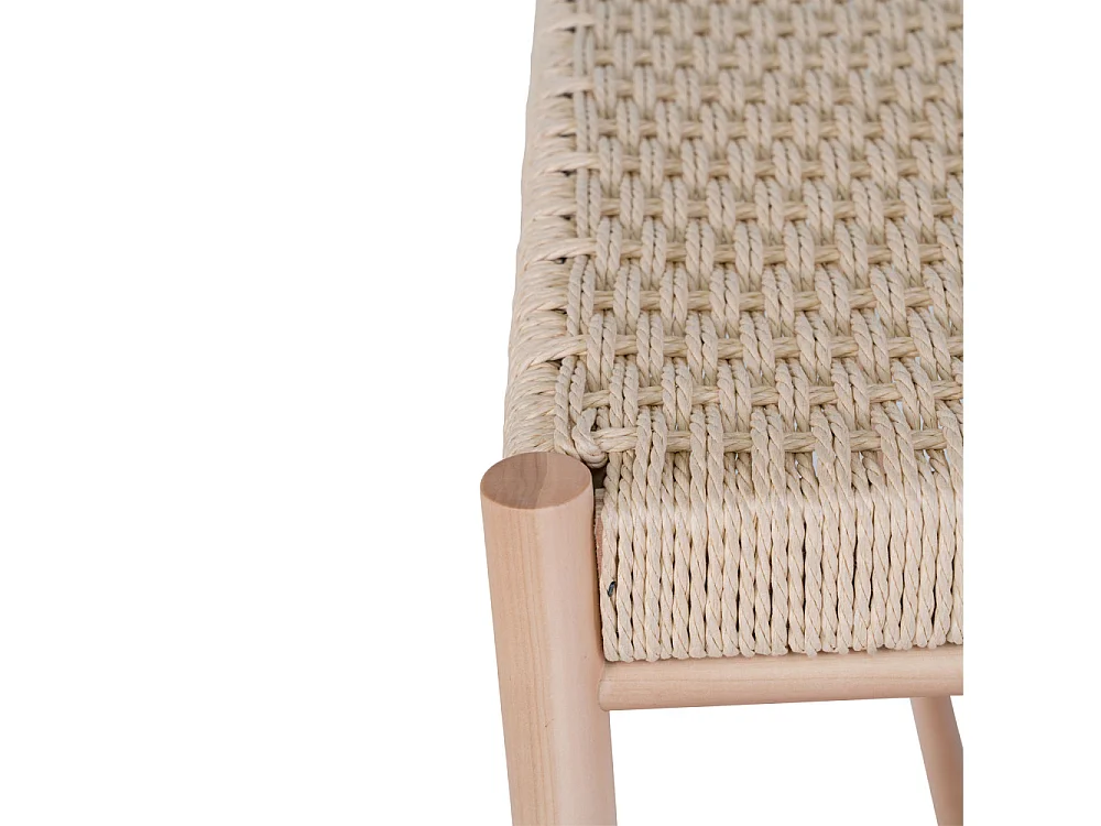 Abano - Banc en bois et corde tressée L80cm - Naturel
