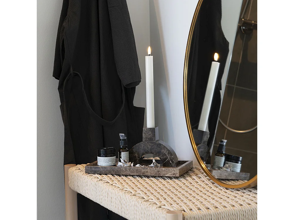 Abano - Banc en bois et corde tressée L80cm - Naturel