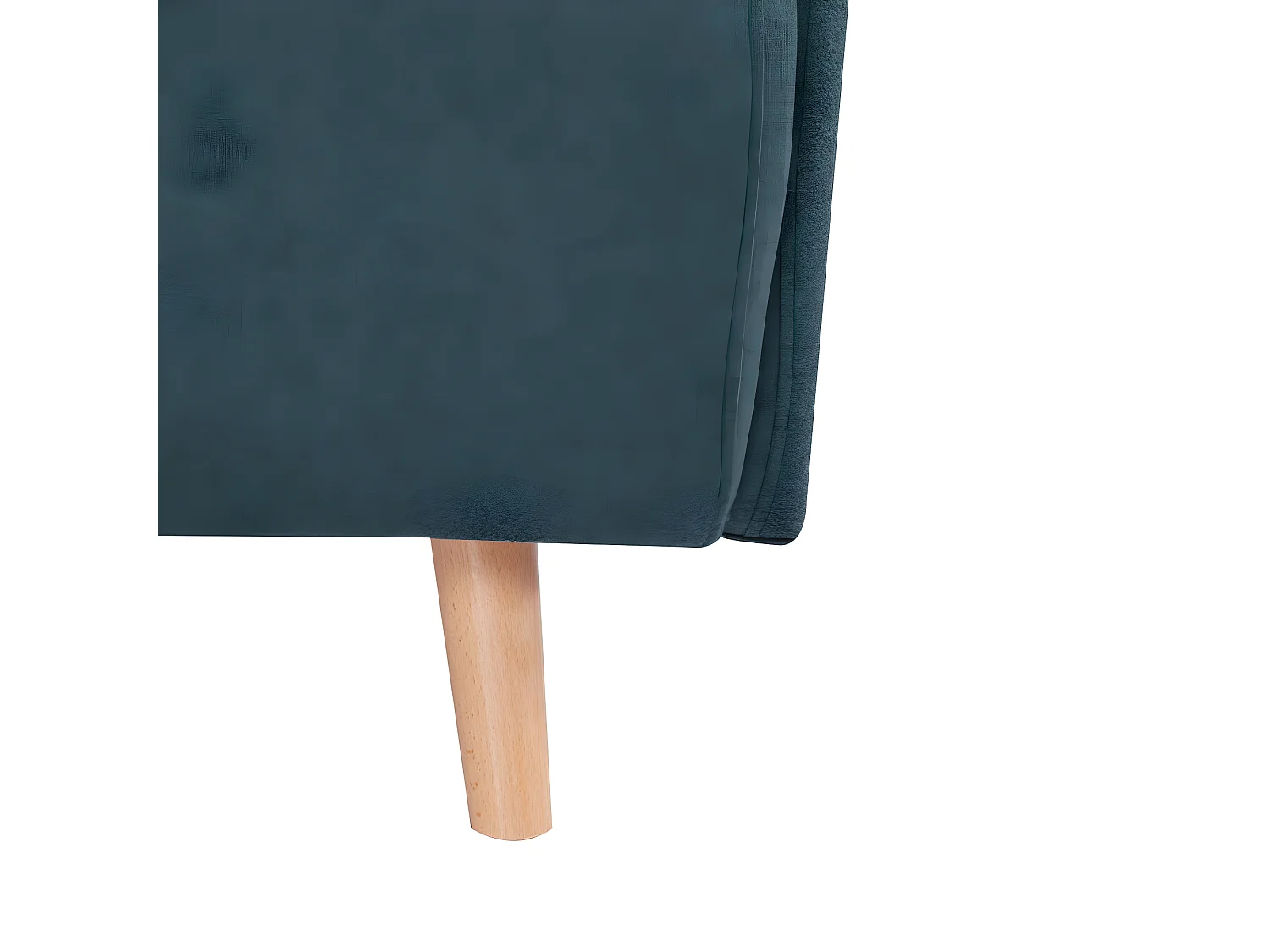 Belushi - Canapé convertible 2 places en tissu L120cm - Couleur - Vert eucalyptus