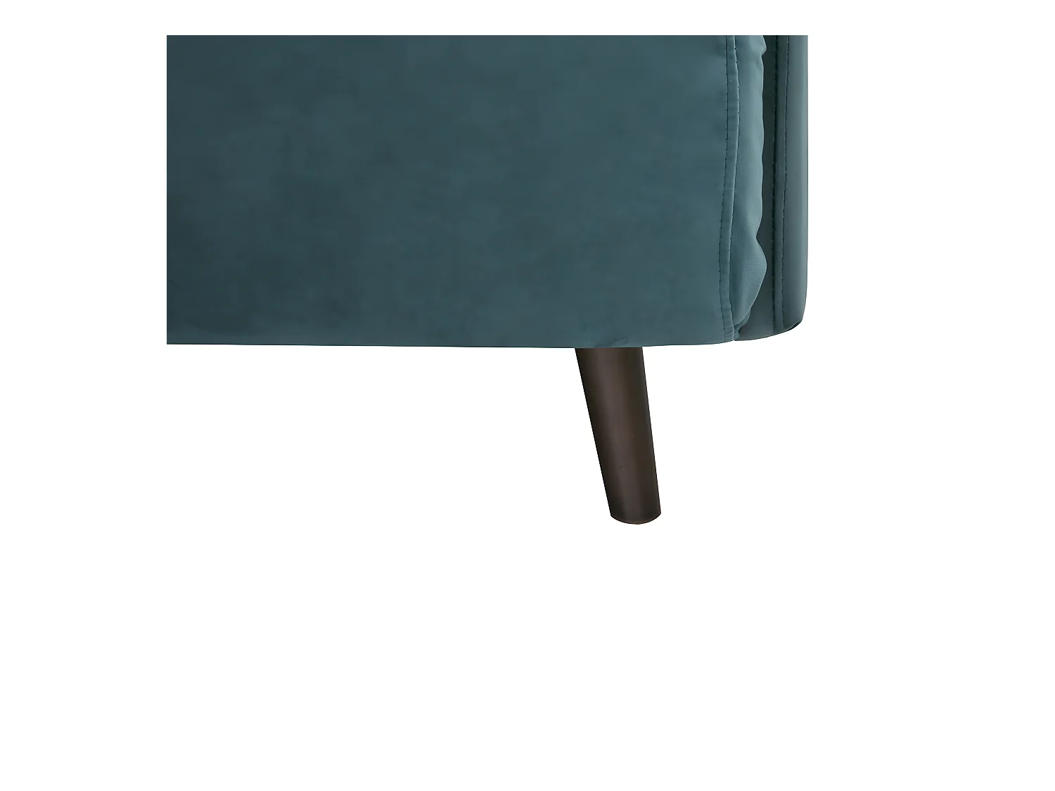 Belushi - Canapé convertible 2 places en velours L120cm - Bleu canard