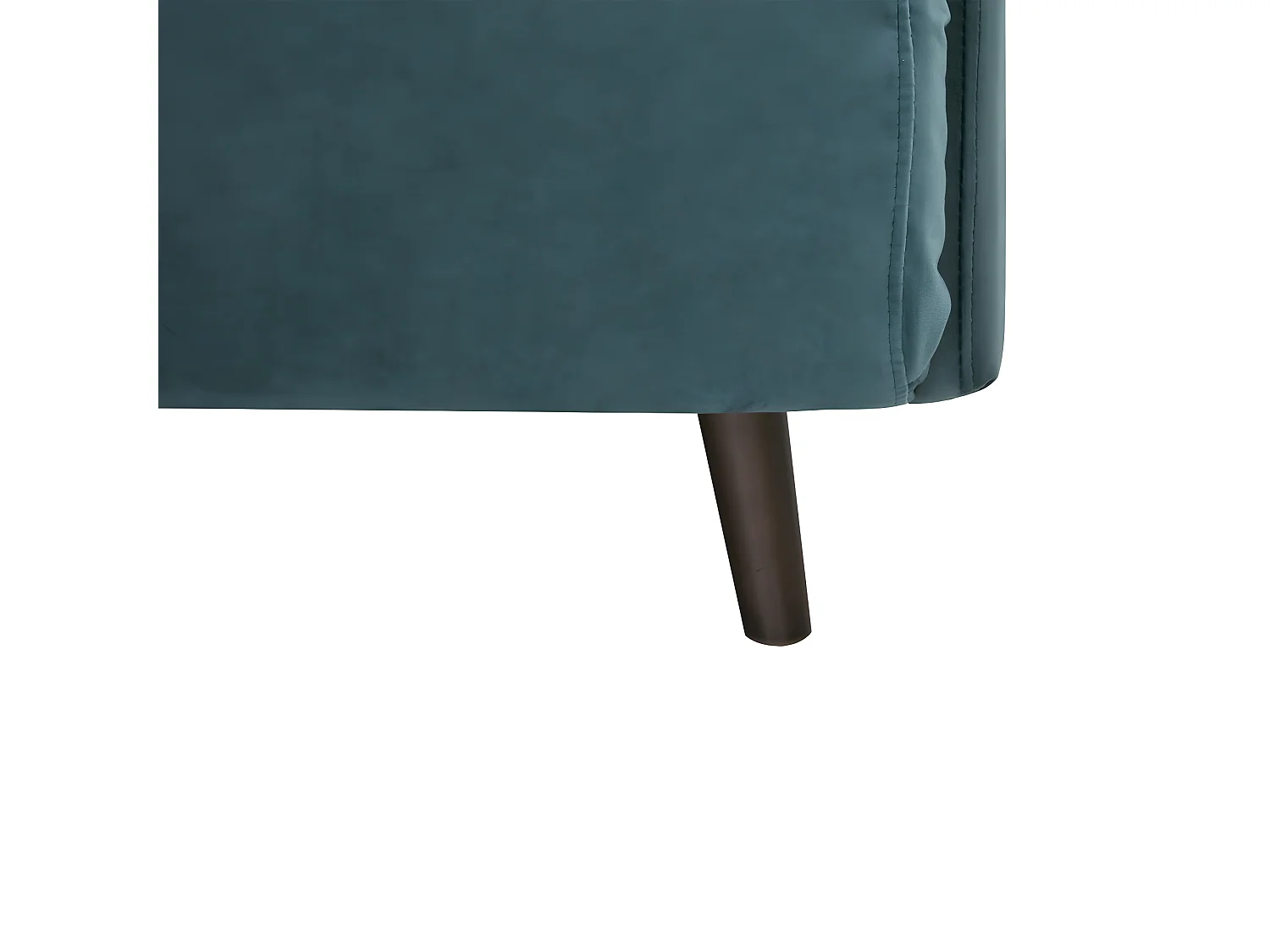 Belushi - Canapé convertible 2 places en velours L120cm - Bleu canard