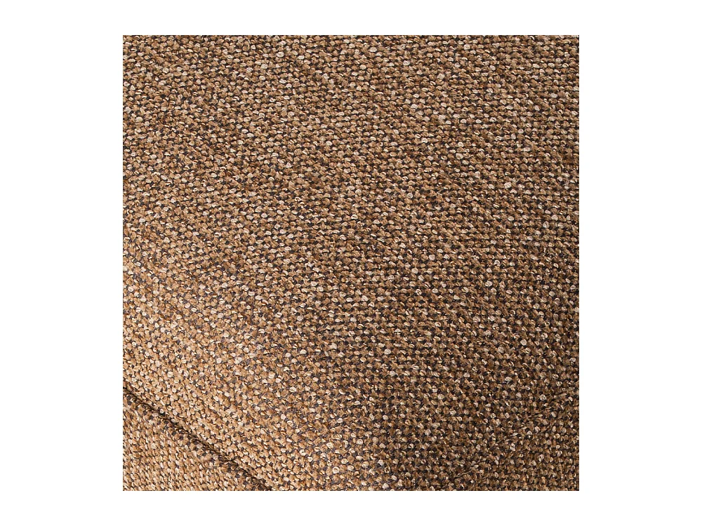 Vornay - Canapé convertible express 3 places en tissu pieds bois foncé - Caramel chiné