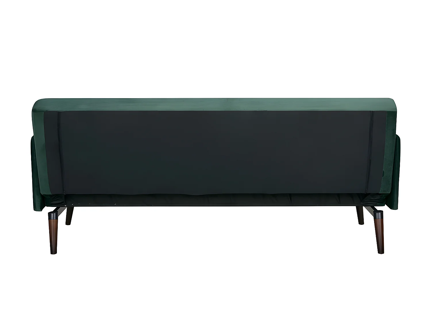 Nielson - Canapé convertible 3 places velours - Vert forêt