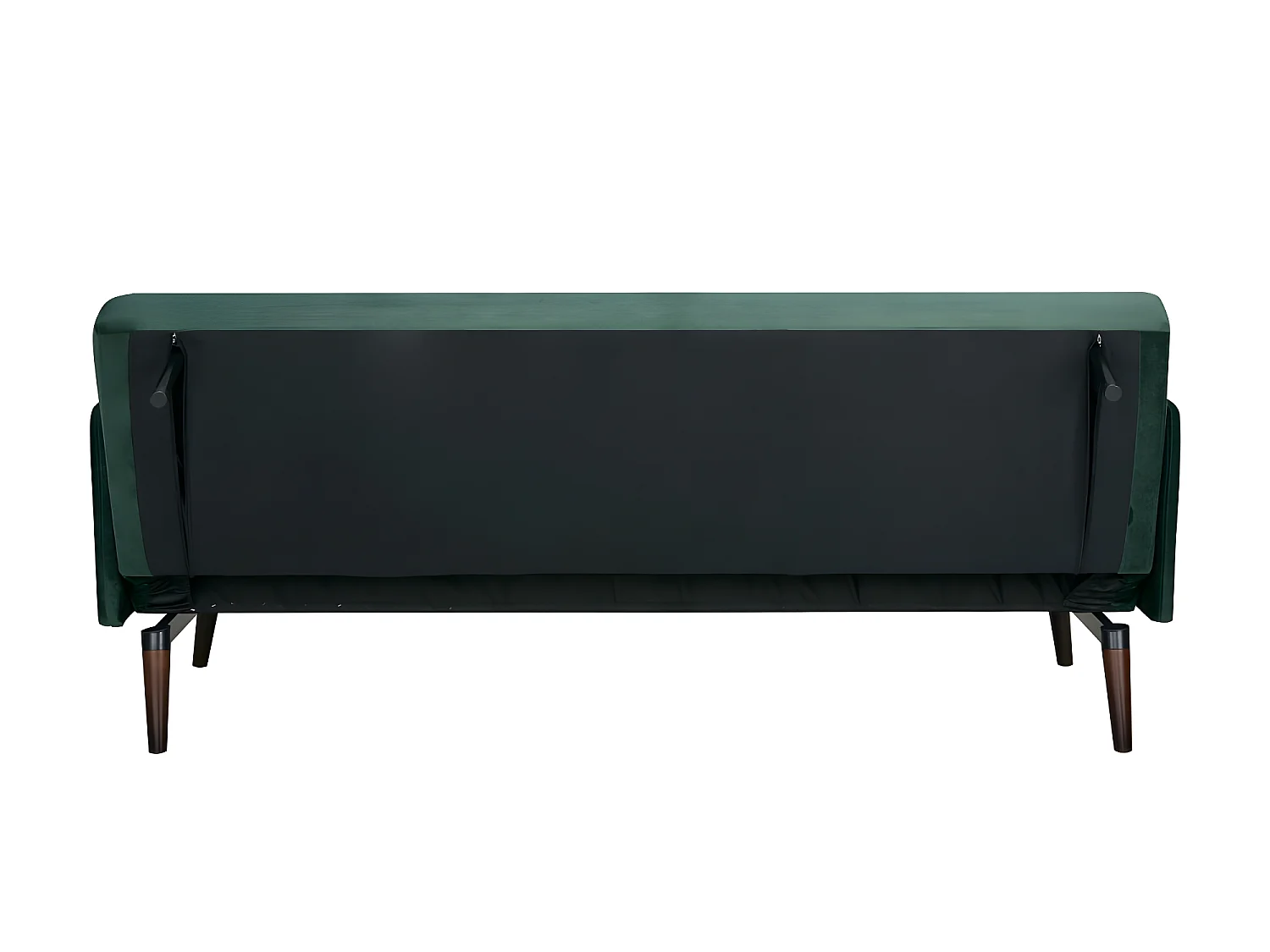 Nielson - Canapé convertible 3 places velours - Vert forêt