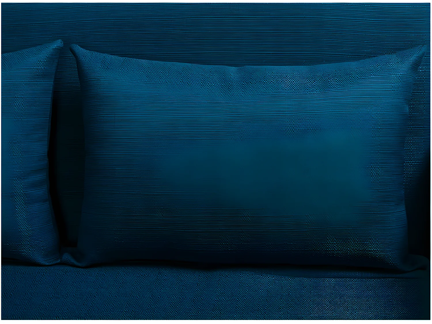 Belushi - Canapé convertible 2 places en tissu L120cm - Couleur - Bleu