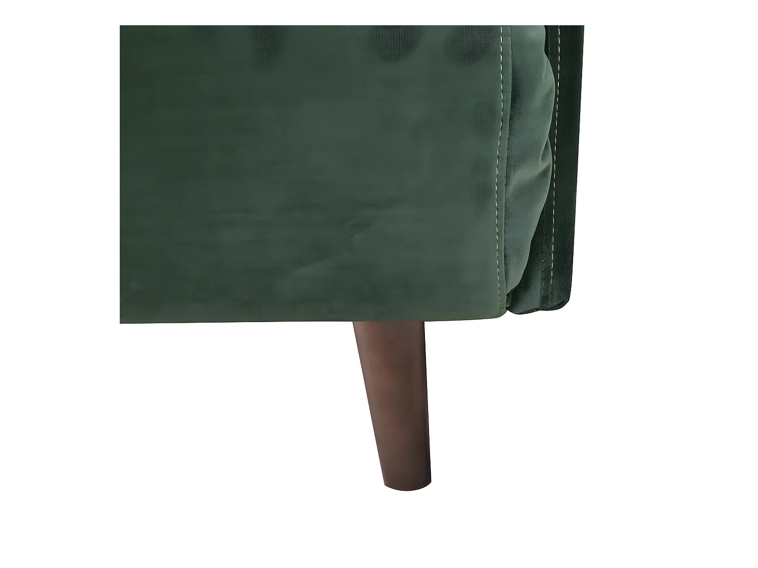 Belushi - Canapé convertible 2 places en velours L120cm - Vert forêt