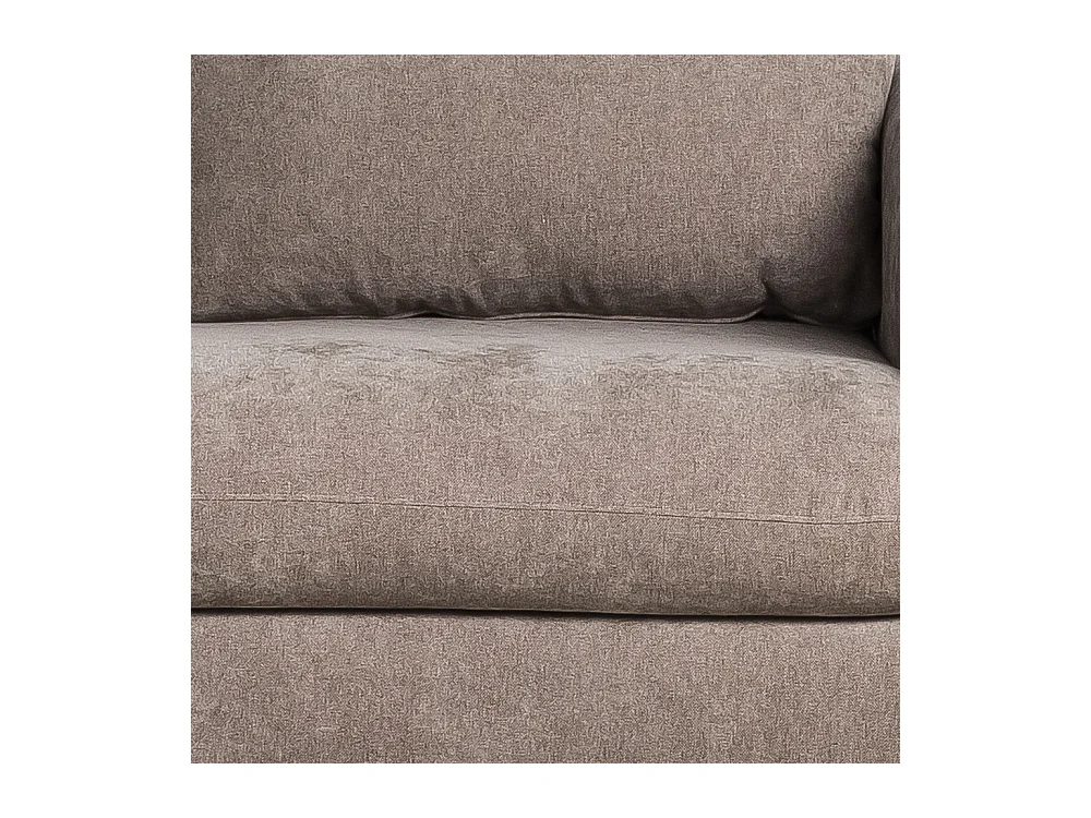 Wiame - Canapé convertible 2,5 places en tissu - Taupe