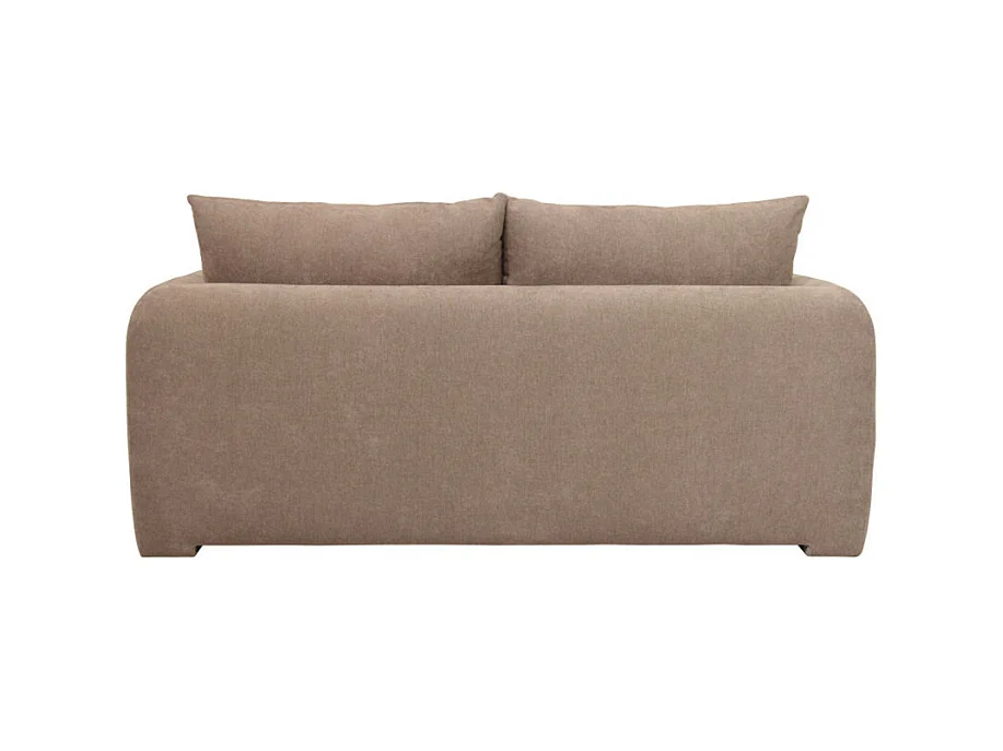 Wiame - Canapé convertible 2,5 places en tissu - Taupe