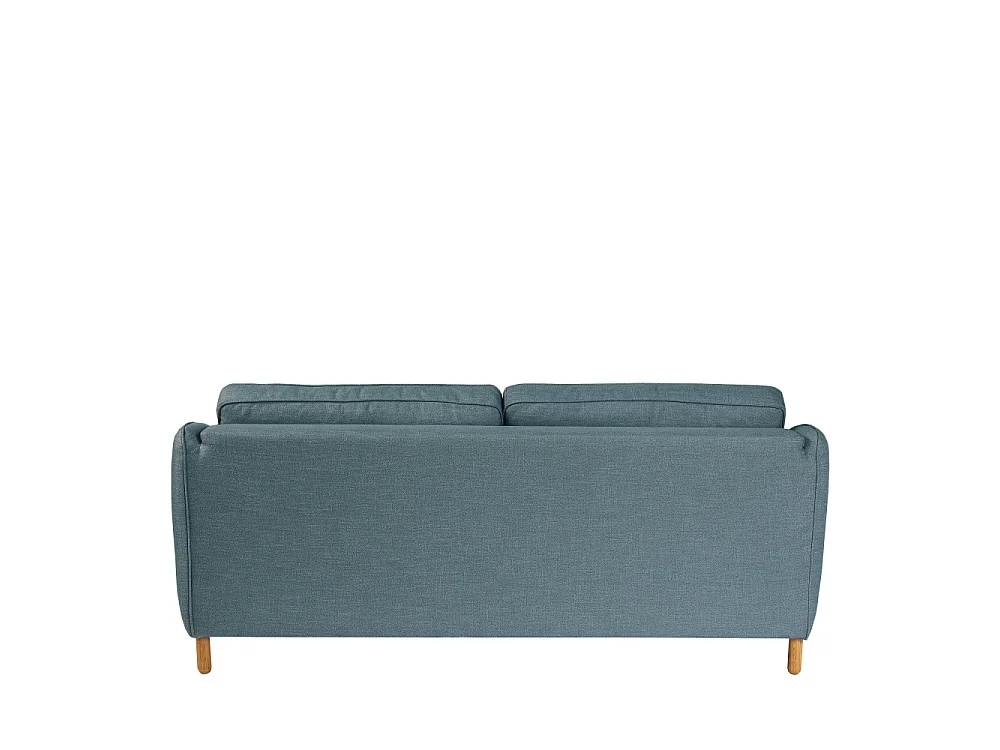 Vornay - Canapé convertible express 3 places en tissu - Bleu pétrole