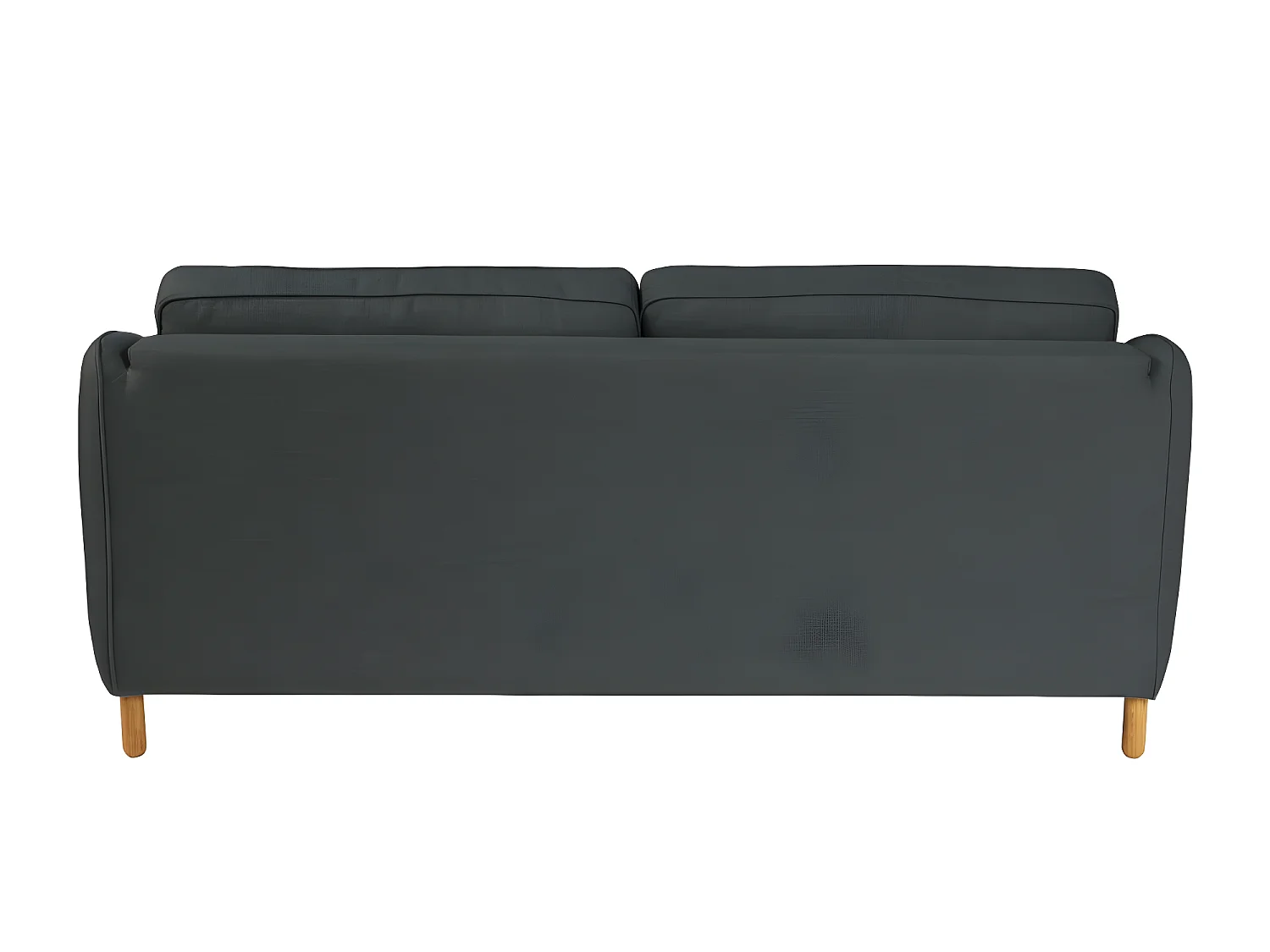 Vornay - Canapé convertible express 2 places en tissu - Gris anthracite