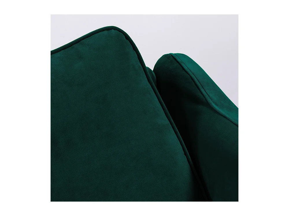 Vornay - Canapé convertible express 2 places en velours - Vert eucalyptus