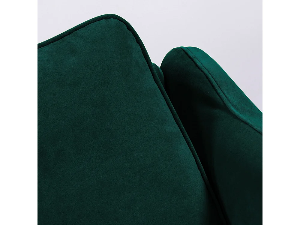 Vornay - Canapé convertible express 2 places en velours - Vert eucalyptus