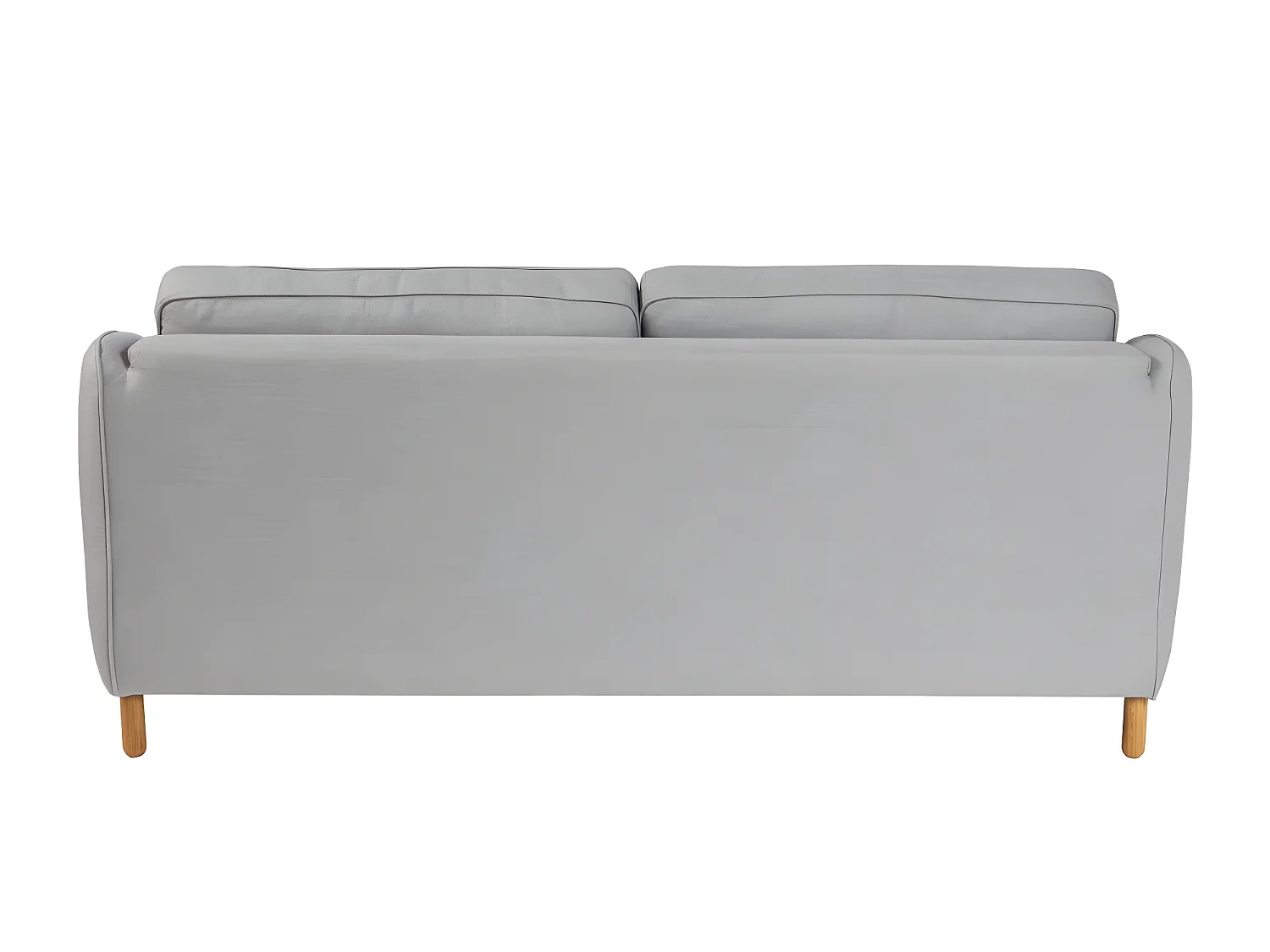 Vornay - Canapé convertible express 3 places en tissu - Gris clair