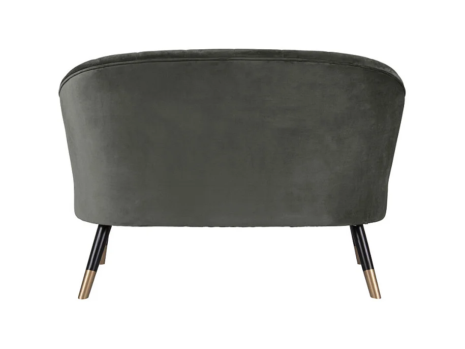 Royal - Canapé 2 places en velours - Couleur - Vert kaki