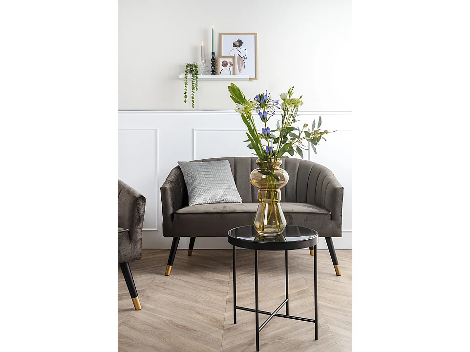 Canapé Royal en velours - 2 places