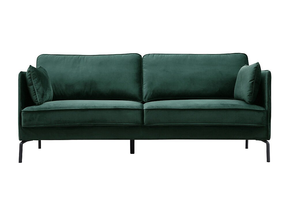 Canapé d'angle velours vert 260 cm Anatole