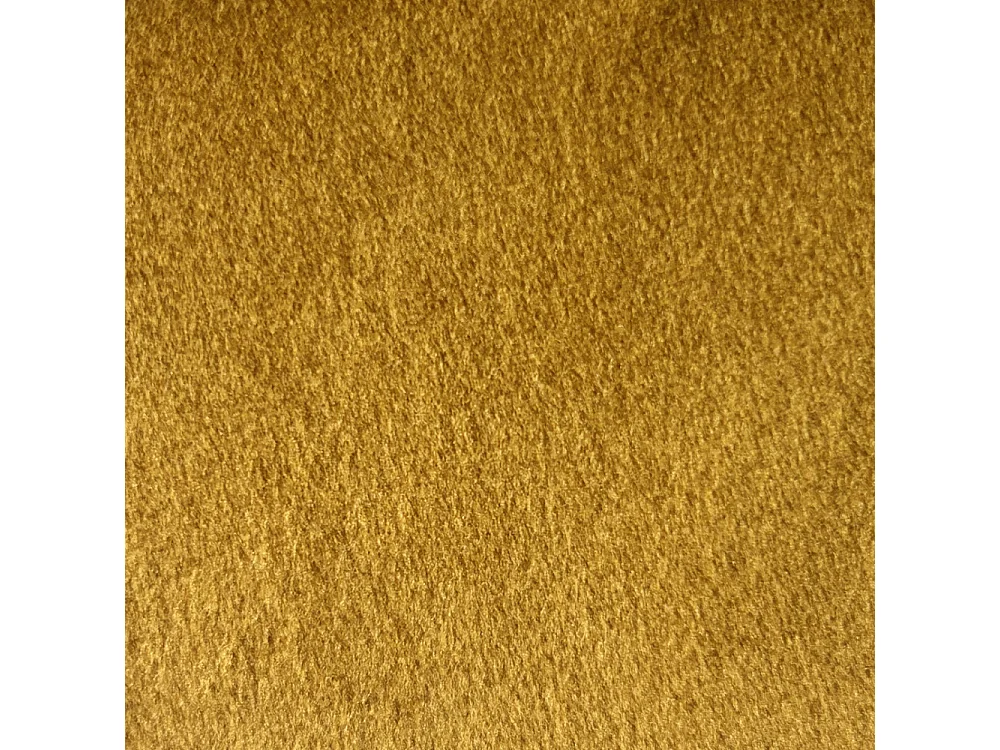 Villabon - Canapé 4 places en velours pieds tournés - Jaune moutarde