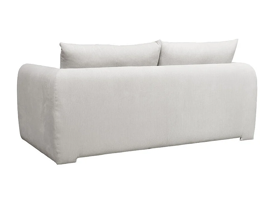 Wiame - Canapé 2,5 places en velours côtelé - Ecru