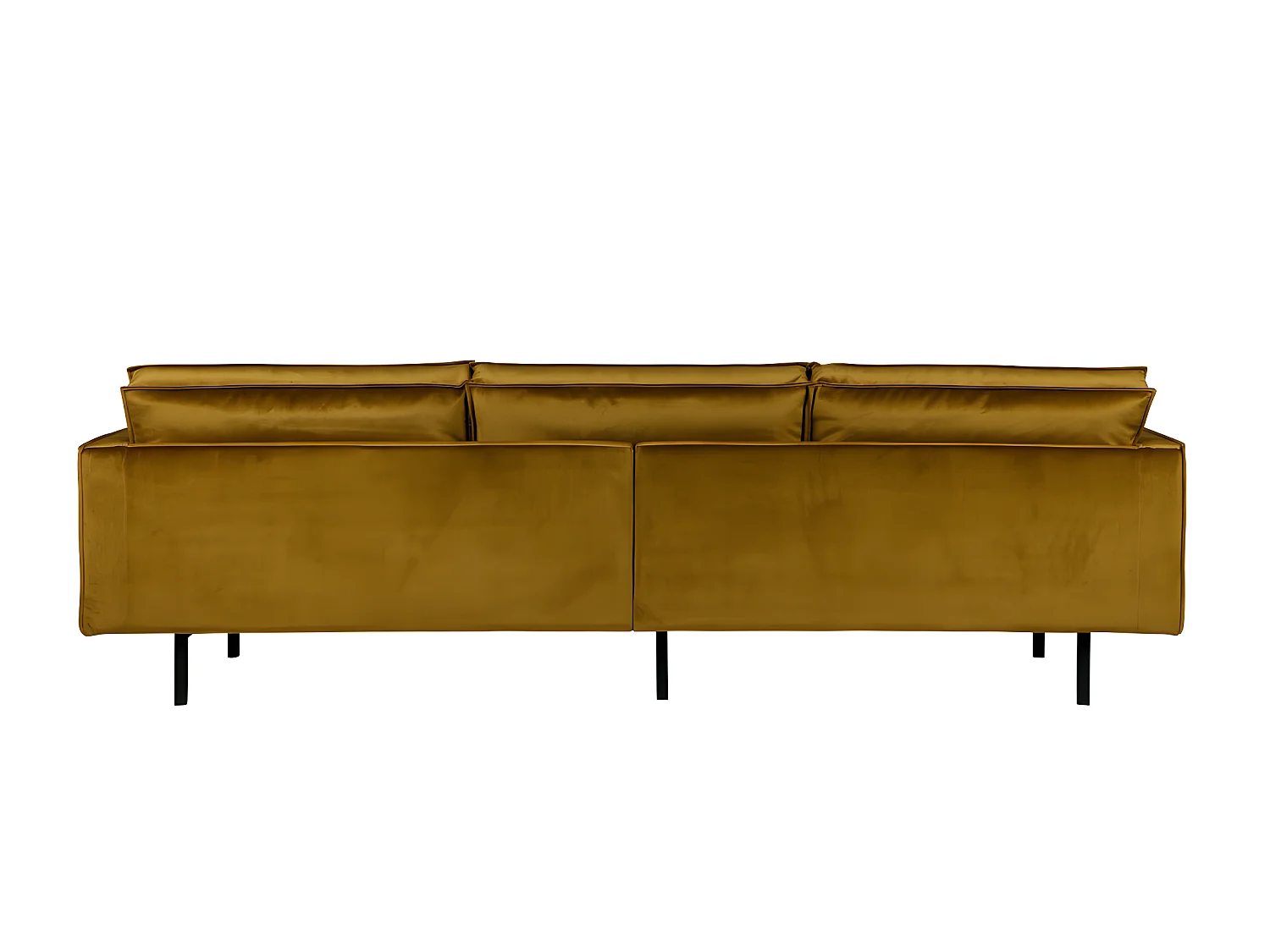 Bronco - Grand canapé 4 places vintage velours - Bronze