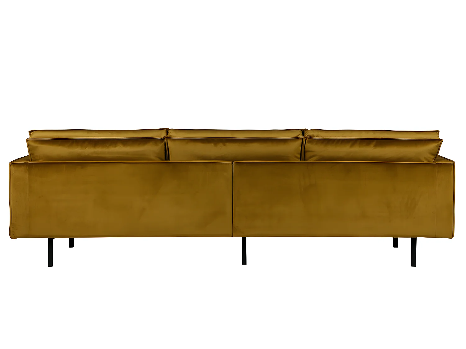 Bronco - Grand canapé 4 places vintage velours - Bronze