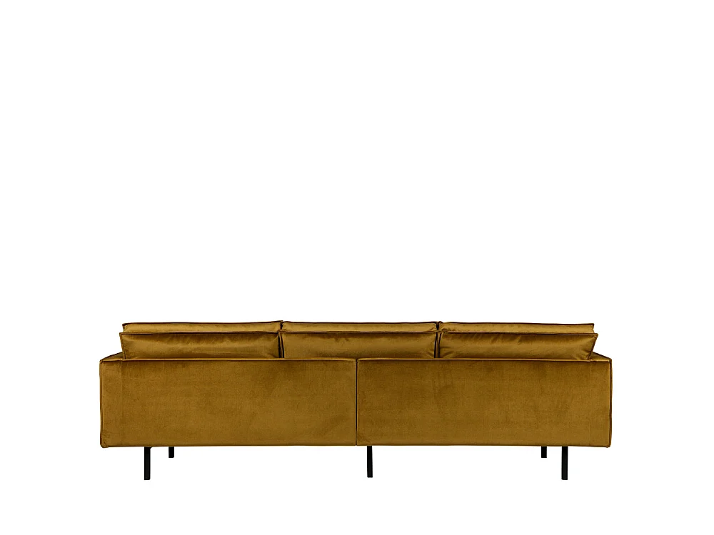 Bronco - Grand canapé 4 places vintage velours - Bronze