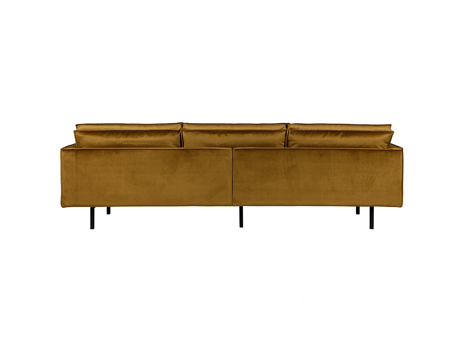 Bronco - Grand canapé 4 places vintage velours - Bronze