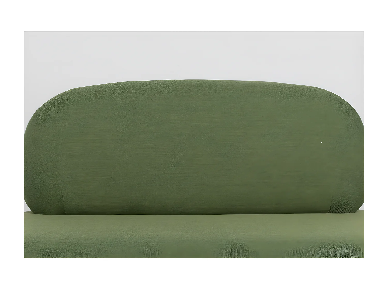 POLLY - Petit canapé en tissu polyester vert