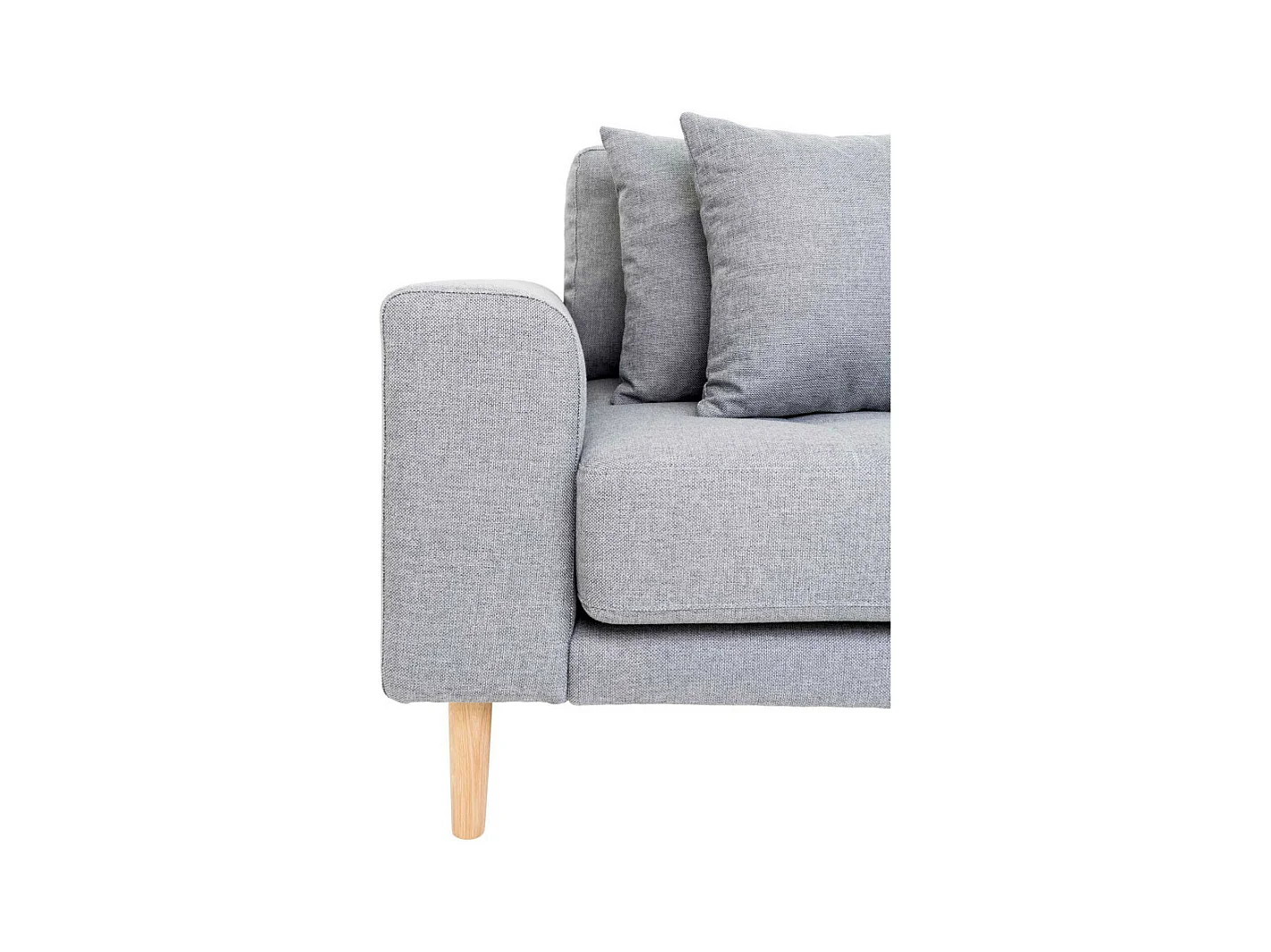 Lido bank met chaise longue rechts grijs.