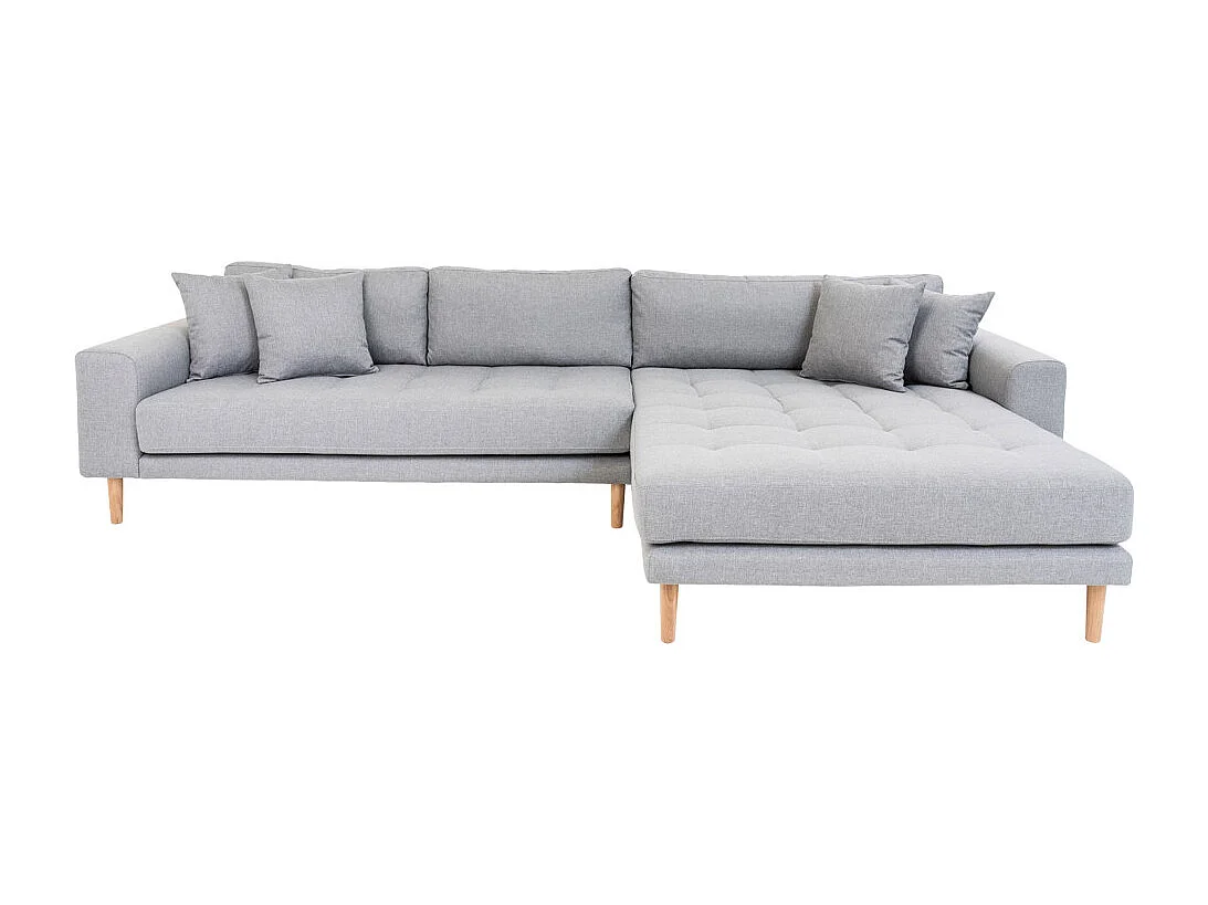 Lido bank met chaise longue rechts grijs.