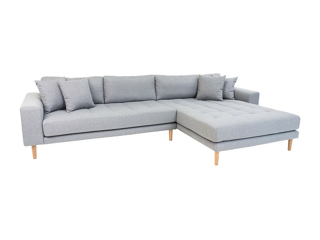 Lido bank met chaise longue rechts grijs.