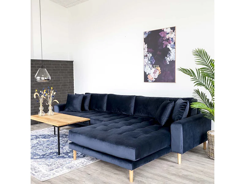 Lido bank met chaise longue rechts grijs.