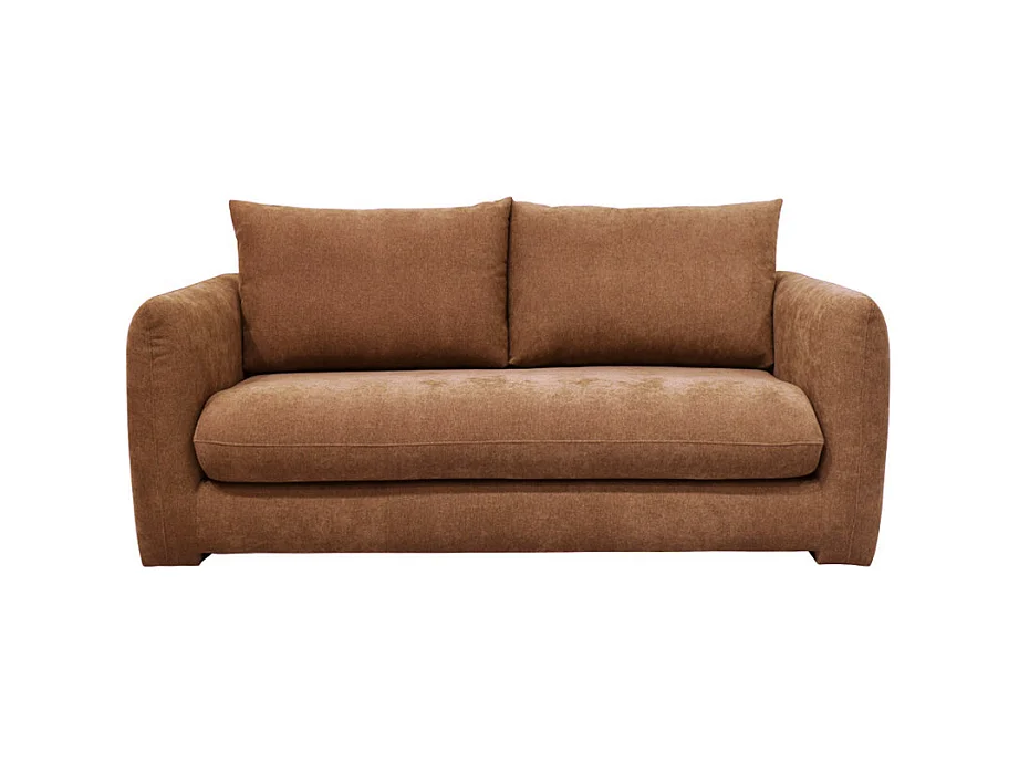 Wiame - Canapé 2,5 places en tissu - Terracotta