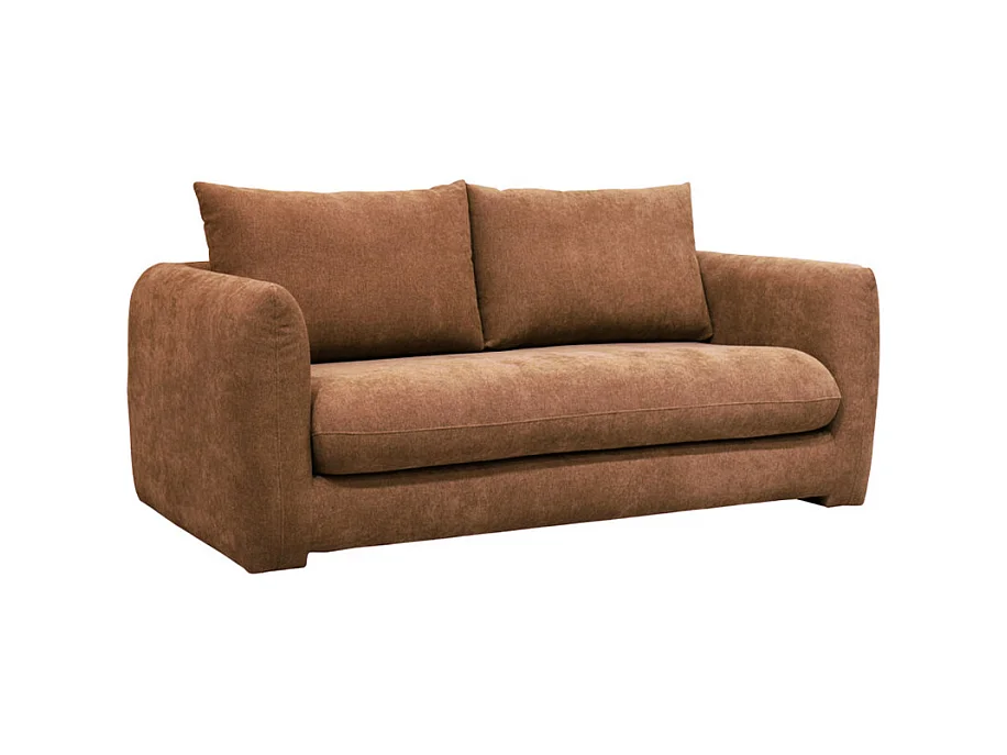 Wiame - Canapé 2,5 places en tissu - Terracotta