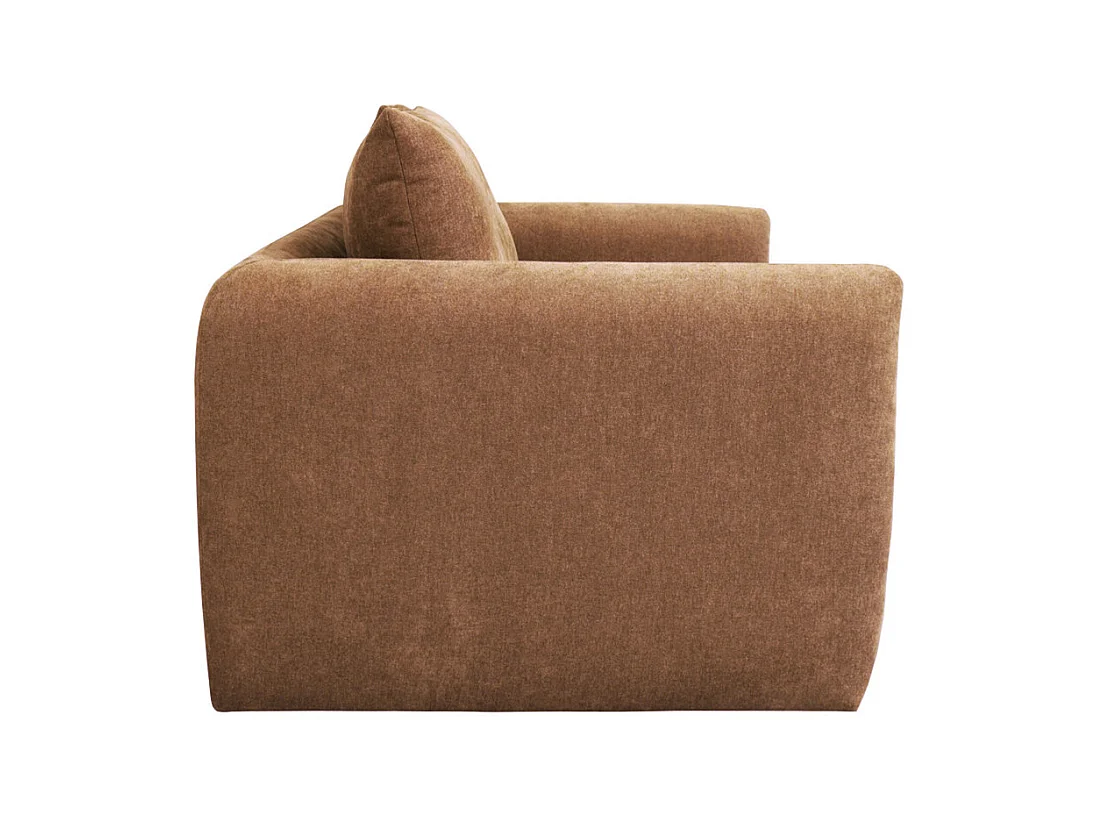 Wiame - Canapé 2,5 places en tissu - Terracotta