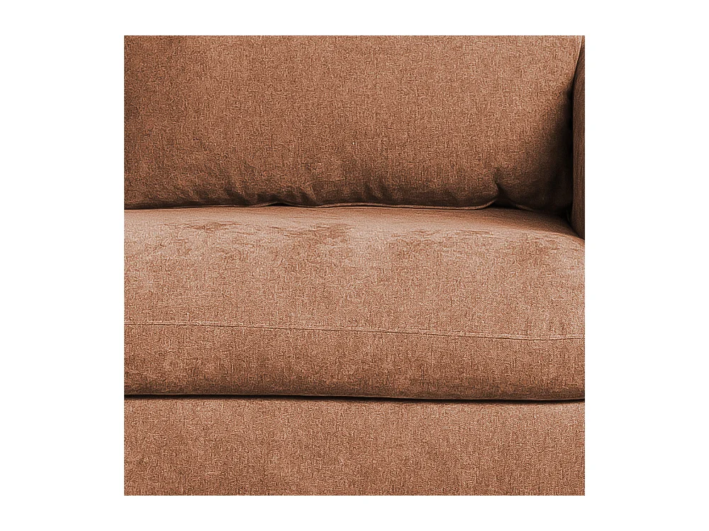 Wiame - Canapé 2,5 places en tissu - Terracotta