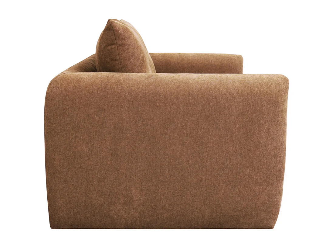 Wiame - Canapé 2,5 places en tissu - Terracotta