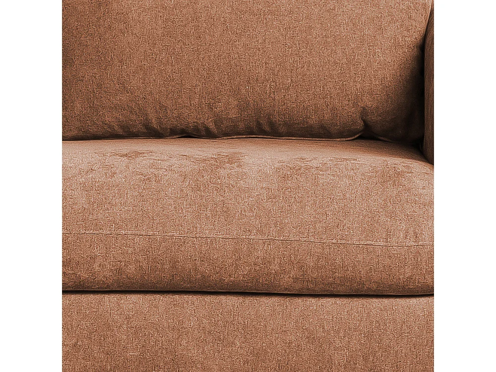 Wiame - Canapé 2,5 places en tissu - Terracotta