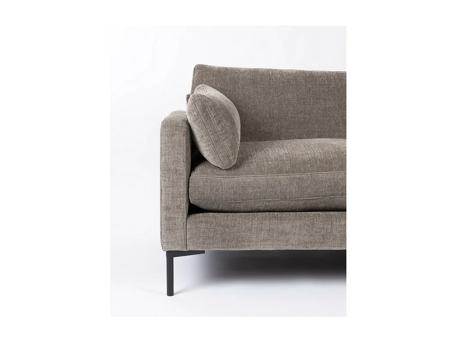 SUMMER - Canapé 3 places en tissu café