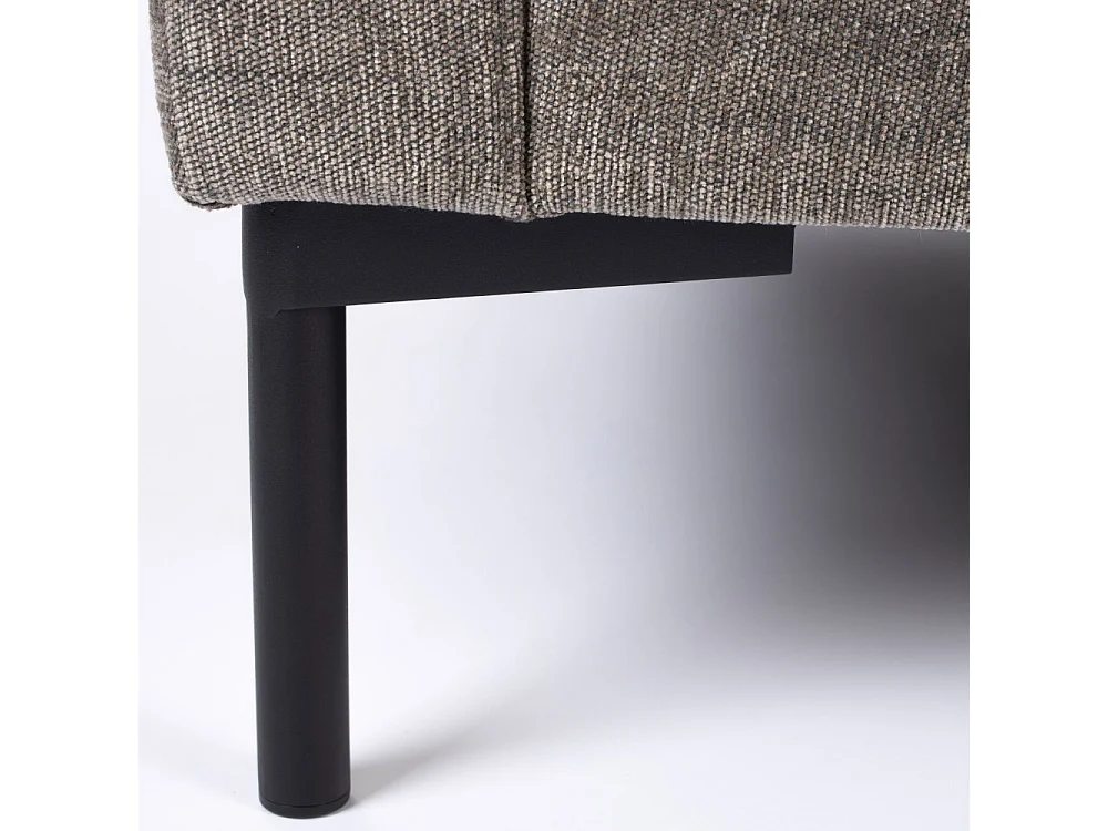 SUMMER - Canapé 3 places en tissu café